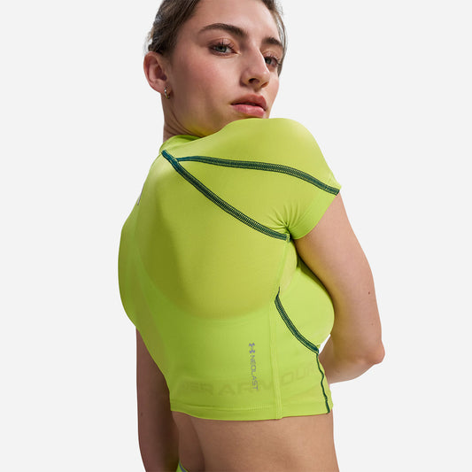 Áo Thun Bó Nữ Under Armour Heatgear Elite Mock Crop Short Sleeve - Supersports Vietnam