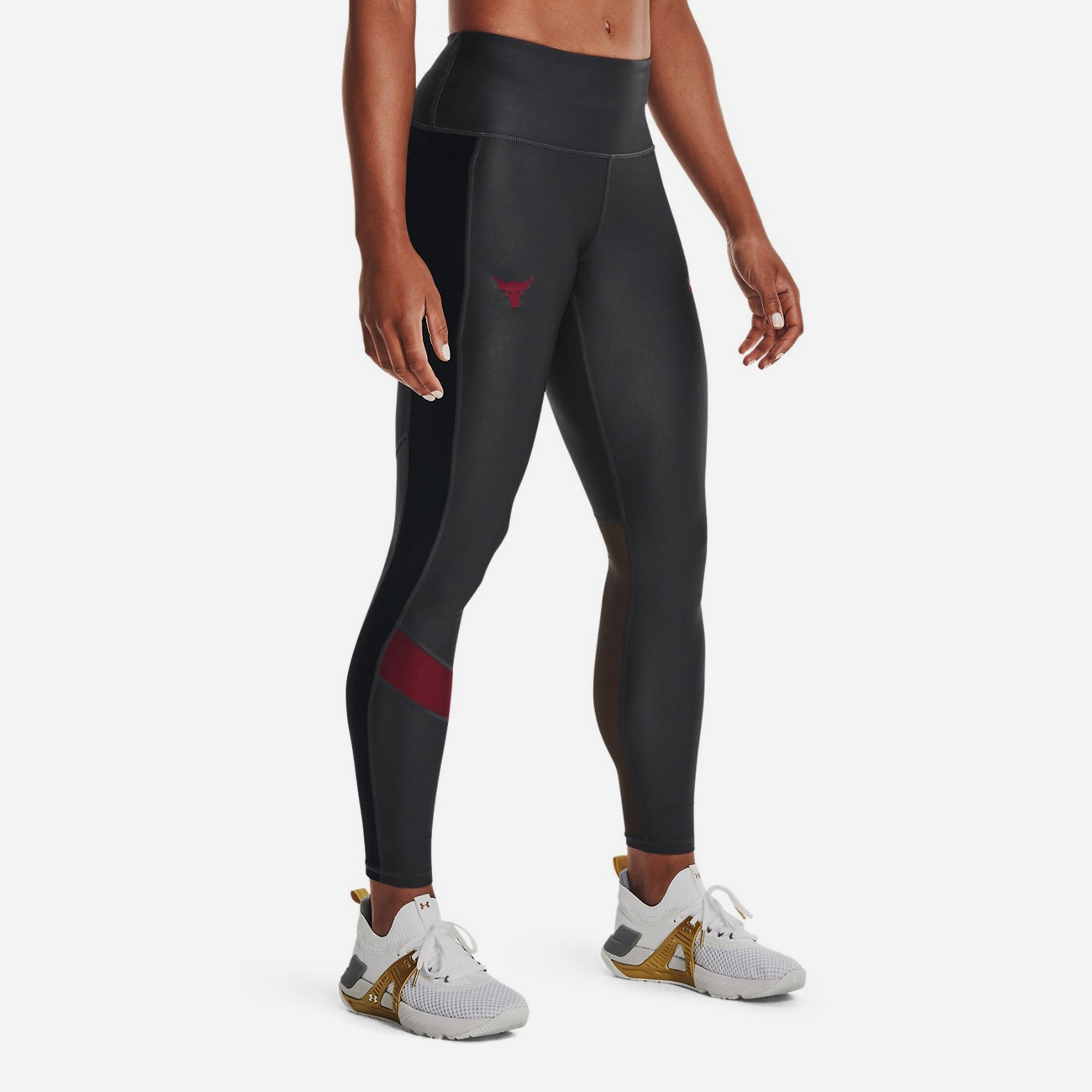 Quần Bó Thể Thao Nữ Under Armour Project Rock Heatgear® No-Slip Waistband - Supersports Vietnam