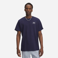 Men's Under Armour Logo Embroidered Heavyweight Short Sleeve T-Shirt - Navy