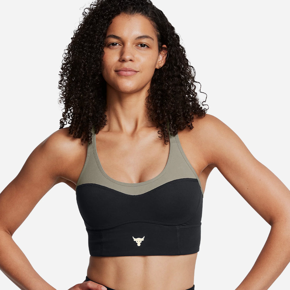 Áo Bra Nữ Under Armour Project Rock Infinity Mid Longline Lets Go - Supersports Vietnam