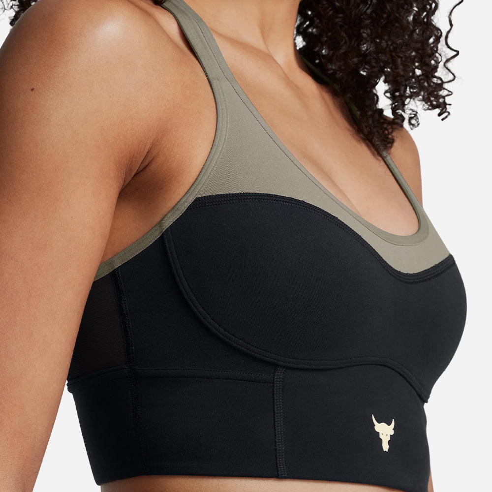 Áo Bra Nữ Under Armour Project Rock Infinity Mid Longline Lets Go - Supersports Vietnam