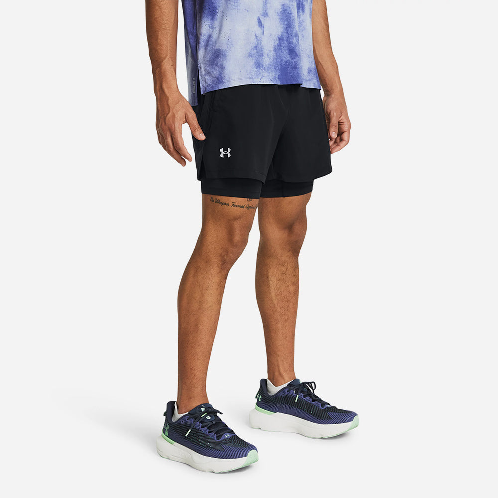 Quần Ngắn Thể Thao Nam Under Armour Launch 5 Inch 2-In-1 - Supersports Vietnam
