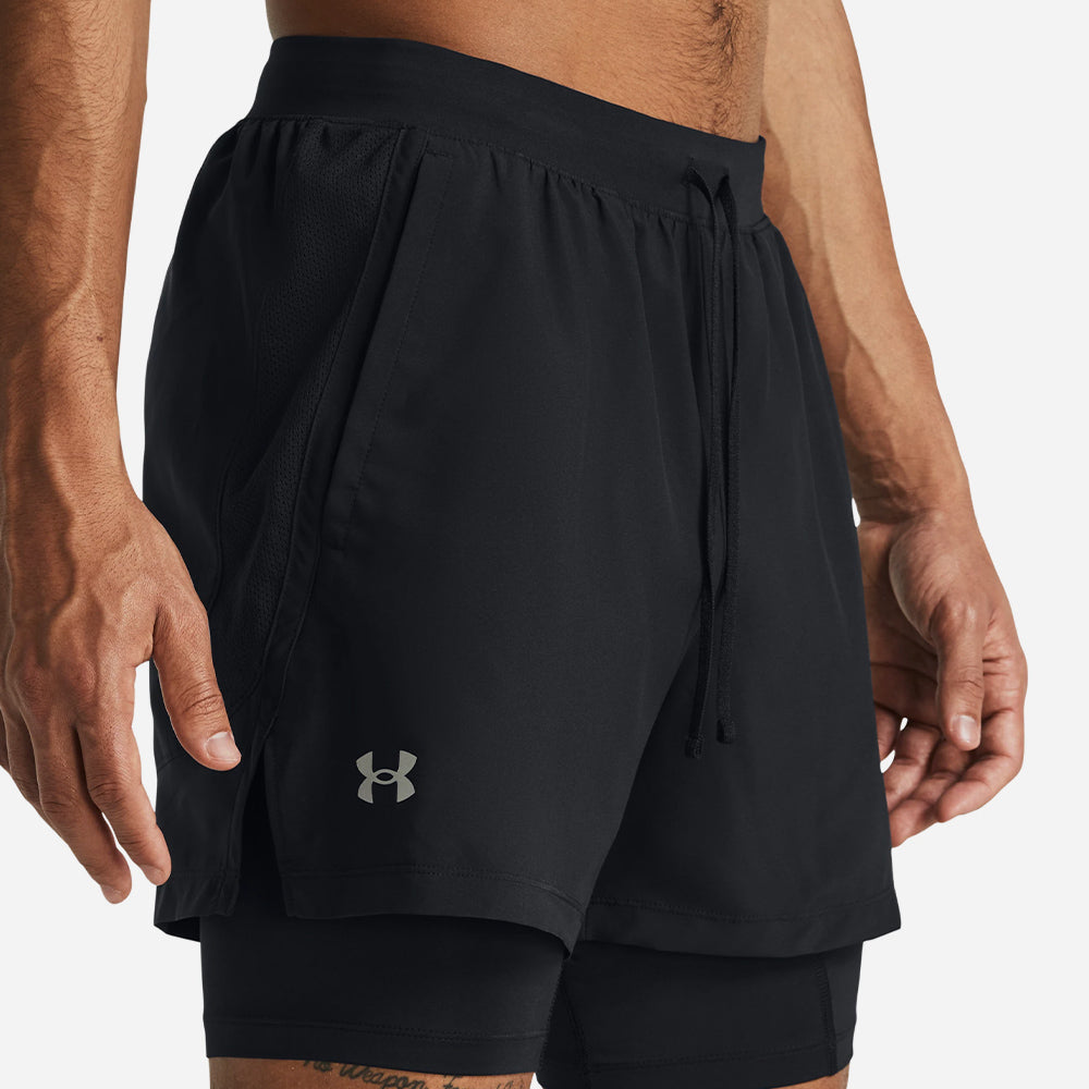 Quần Ngắn Thể Thao Nam Under Armour Launch 5 Inch 2-In-1 - Supersports Vietnam