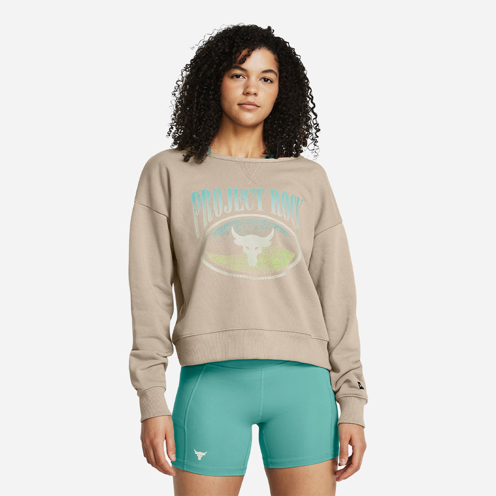 Áo Nỉ Nữ Under Armour Project Rock Heavyweight Terry - Supersports Vietnam