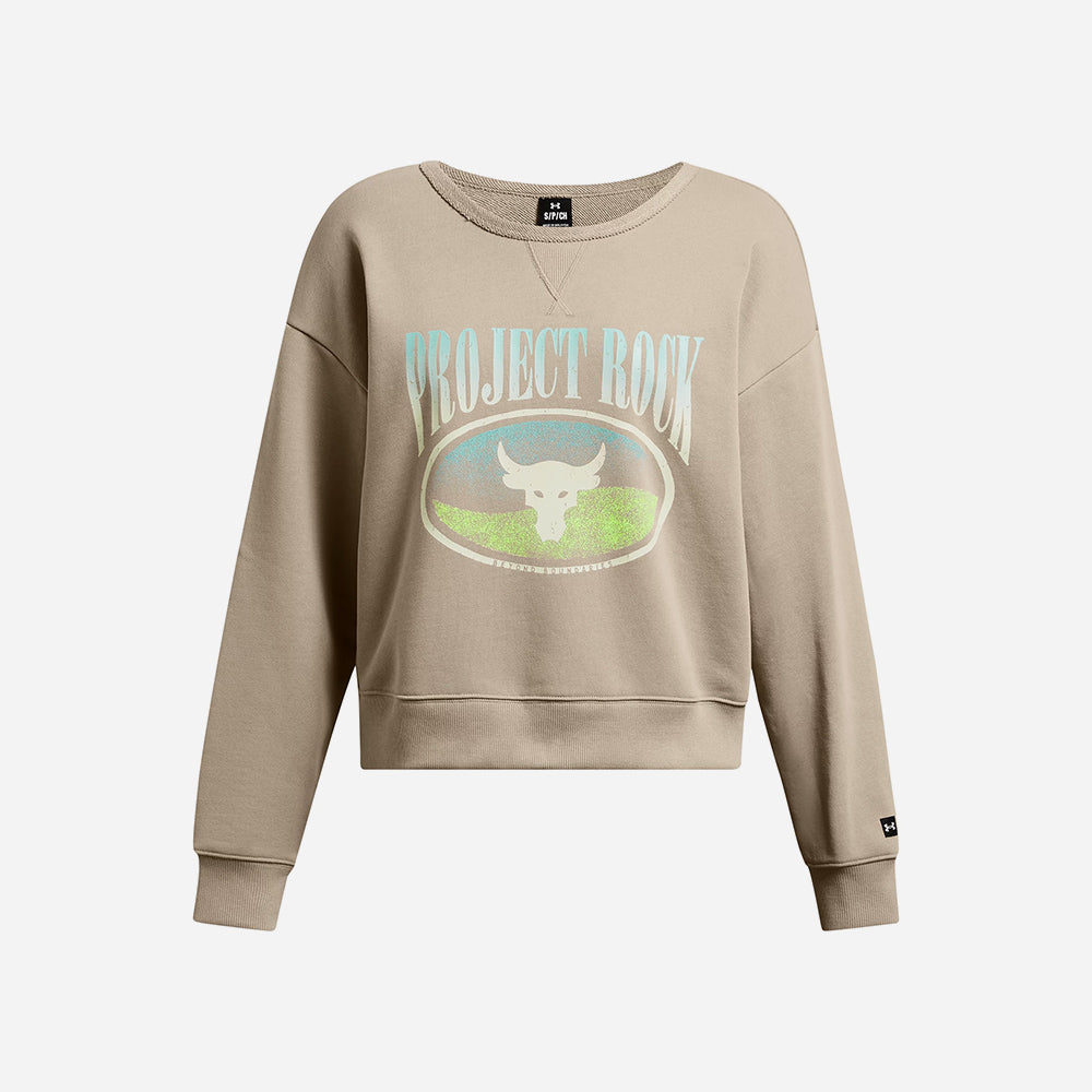 Áo Nỉ Nữ Under Armour Project Rock Heavyweight Terry - Supersports Vietnam