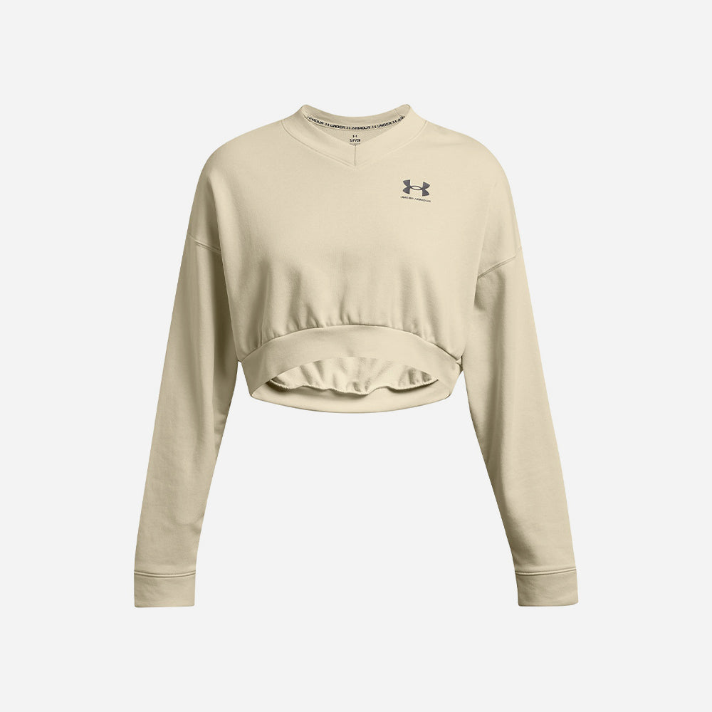 Áo Nỉ Nữ Under Armour Rival Terry Oversized Crop - Supersports Vietnam