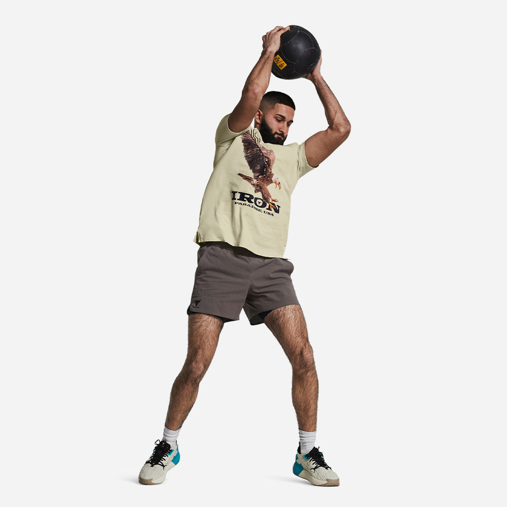 Áo Tay Ngắn Nam Under Armour Project Rock Eagle Graphic Sleeve - Supersports Vietnam