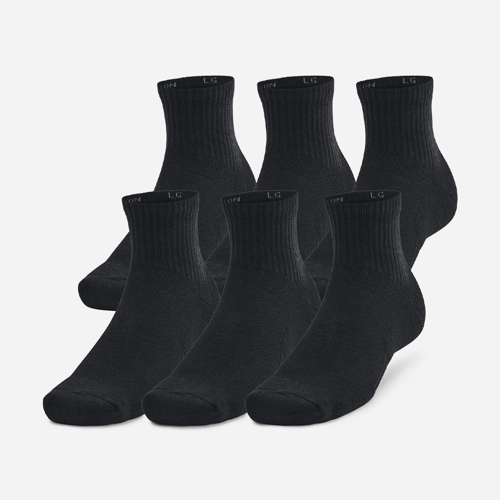 Vớ Thể Thao Under Armour Training Cotton 6-Pack Quarter - Supersports Vietnam