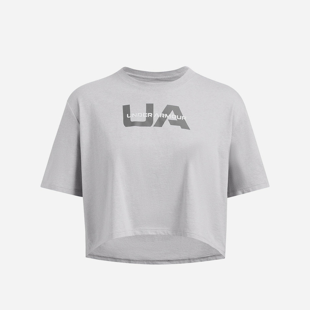 Áo Thun Nữ Under Armour Boxy Crop Branded - Supersports Vietnam