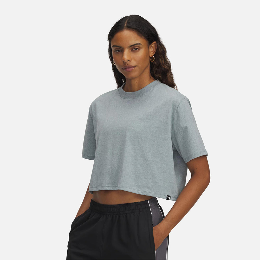 Áo Thun Nữ Under Armour Boxy Crop Logo - Supersports Vietnam