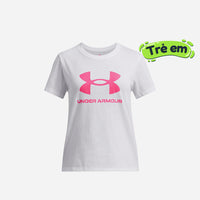 Girls' Under Armour Big Logo Short Sleeve T-Shirt