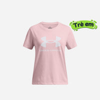 Girls' Under Armour Big Logo Short Sleeve T-Shirt