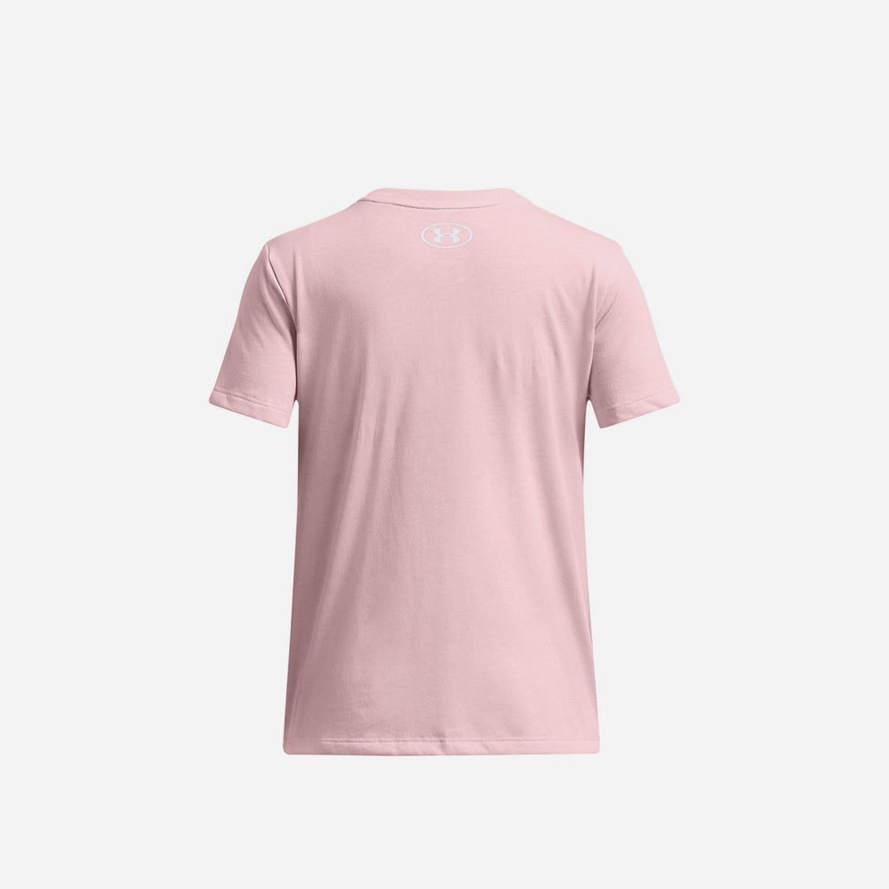 Áo Thun Tay Ngắn Bé Gái UA Big Logo Short Sleeve