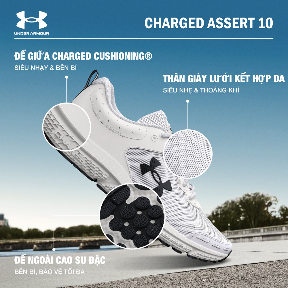 Giày Chạy Bộ Nam UA Charged Assert 10
