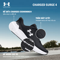 Giày Chạy Bộ Nữ Under Armour Charged Surge 4 - Supersports Vietnam
