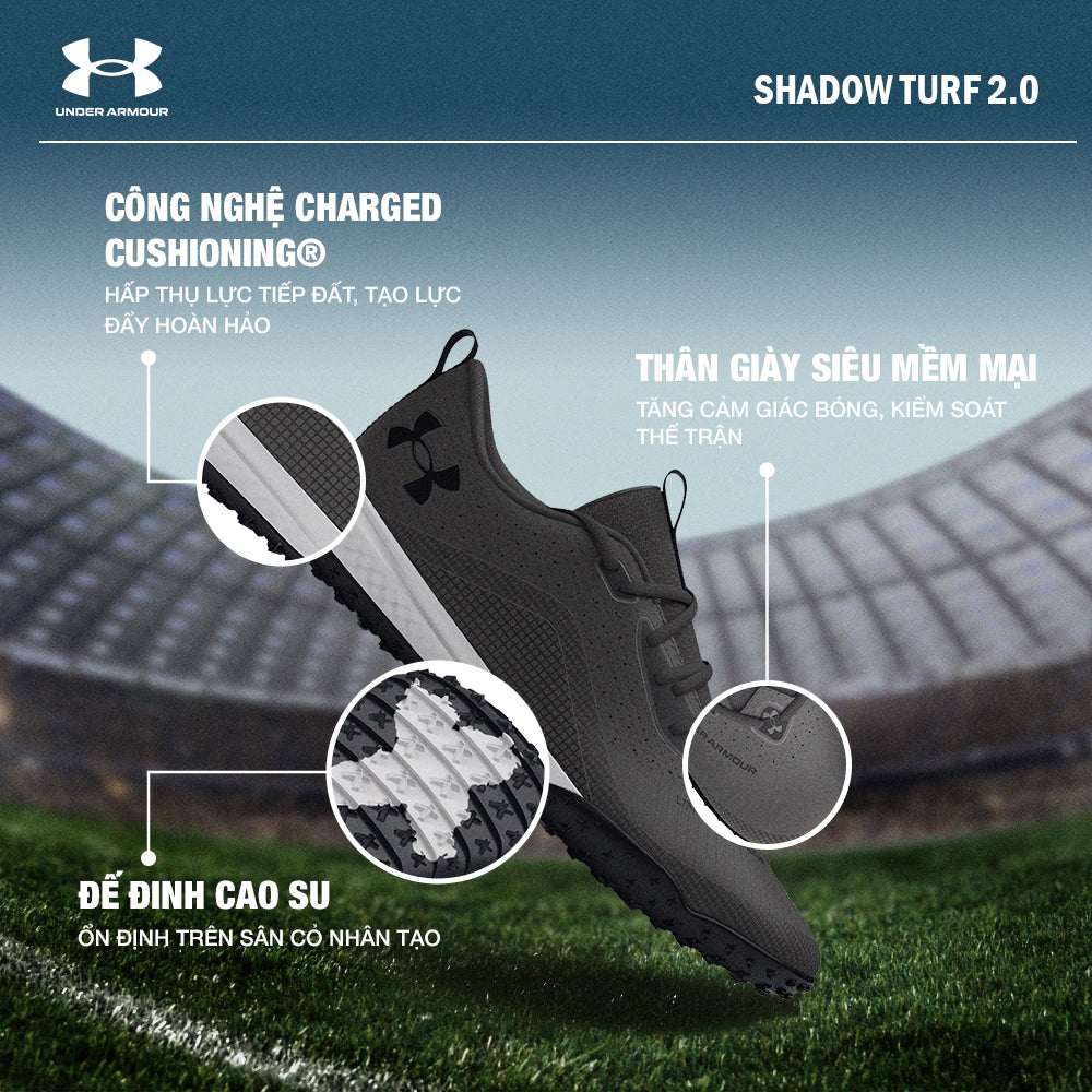 Giày Đá Bóng Unisex Under Armour Shadow Turf 2.0 (Dành Cho Sân Cỏ Nhân Tạo) - Supersports Vietnam