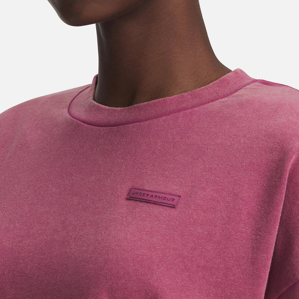 Áo Thun Tay Ngắn Nữ Under Armour Boxy Wash Heavyweight - Supersports Vietnam