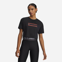 Áo Crop-Top Nữ Under Armour Tech Branded Short Sleeve - Supersports Vietnam