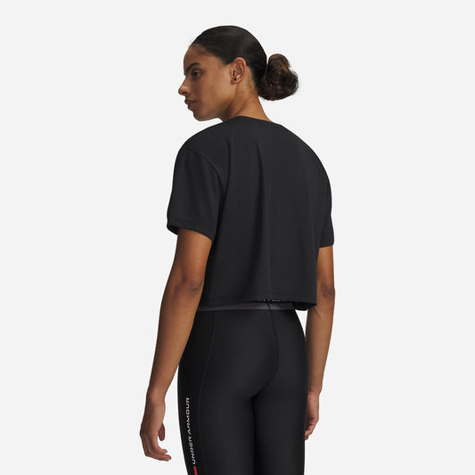 Áo Crop-Top Nữ Under Armour Tech Branded Short Sleeve - Supersports Vietnam