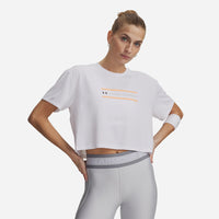 Áo Crop-Top Nữ Under Armour Tech Branded Short Sleeve - Supersports Vietnam