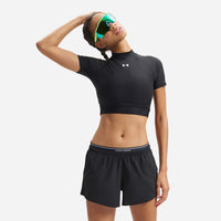 Women's Under Armour HeatGear® Mock Short-Sleeve Crop Top