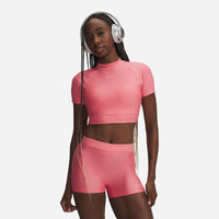 Áo Bó Crop-Top Nữ UA HeatGear® Mock Short-Sleeve
