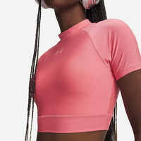 Áo Bó Crop-Top Nữ Under Armour HeatGear® Mock Short-Sleeve - Supersports Vietnam