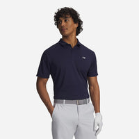 Men's Under Armour Tee To Green Pique Polo Shirt