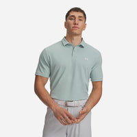 Men's Under Armour Tee To Green Pique Polo Shirt