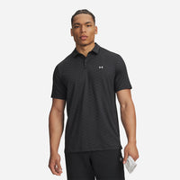 Men's Under Armour Tee To Green Printed Polo Shirt
