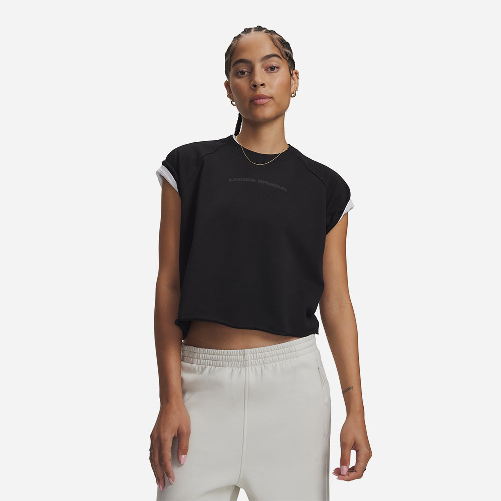 Áo Thun Nữ UA Icon Wordmark Cut Off Short Sleeve