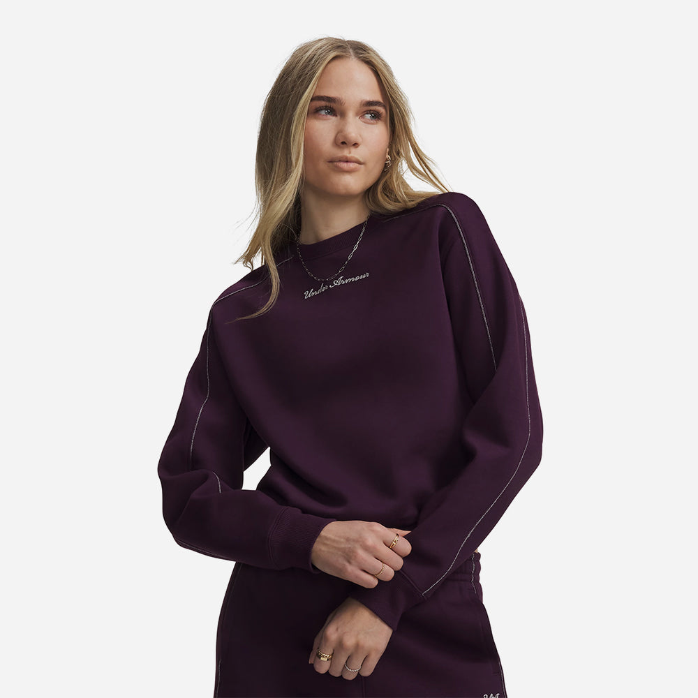 Áo Hoodie Nữ UA Rival Shimmer Crew