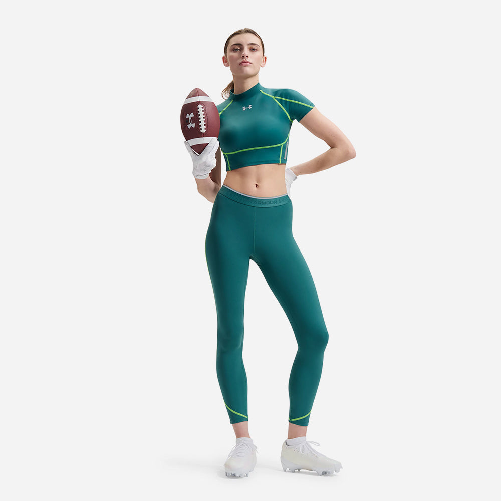 Áo Thun Bó Nữ Under Armour Heatgear Elite Crop Mock Short Sleeve - Supersports Vietnam