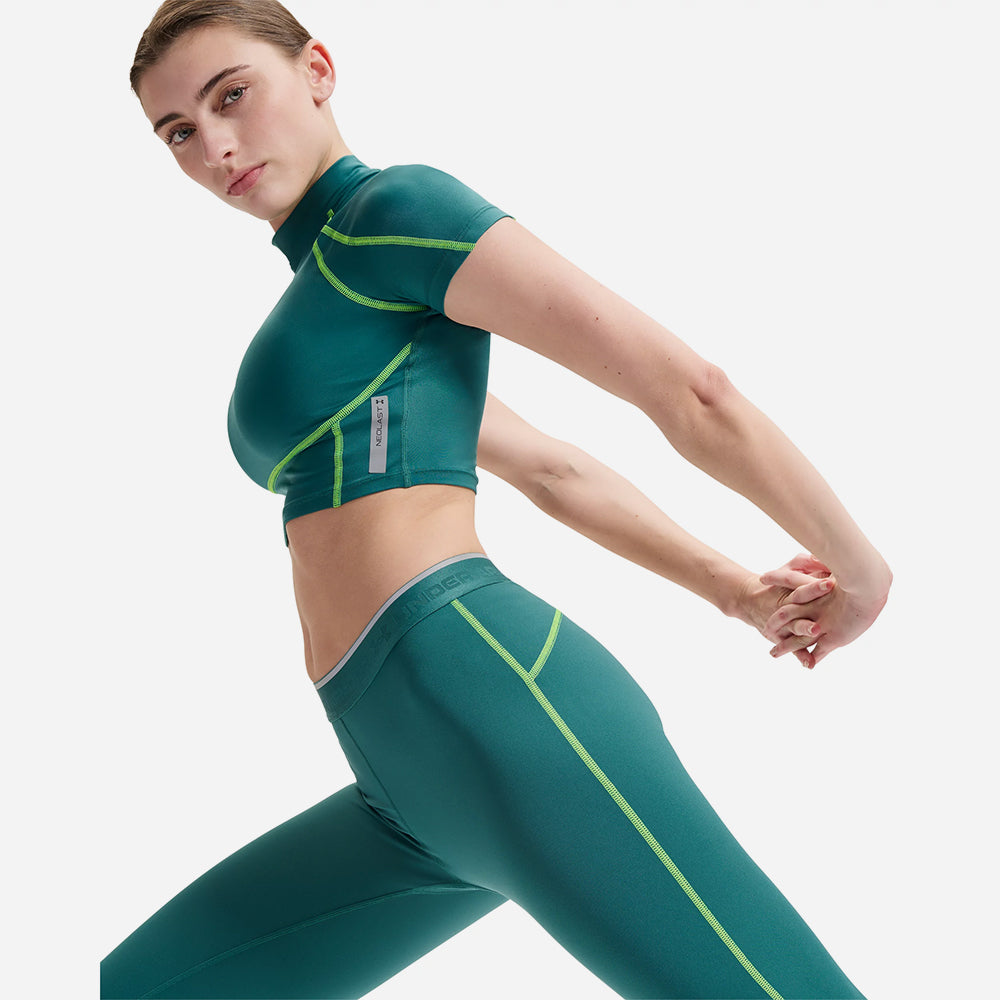 Áo Thun Bó Nữ Under Armour Heatgear Elite Crop Mock Short Sleeve - Supersports Vietnam