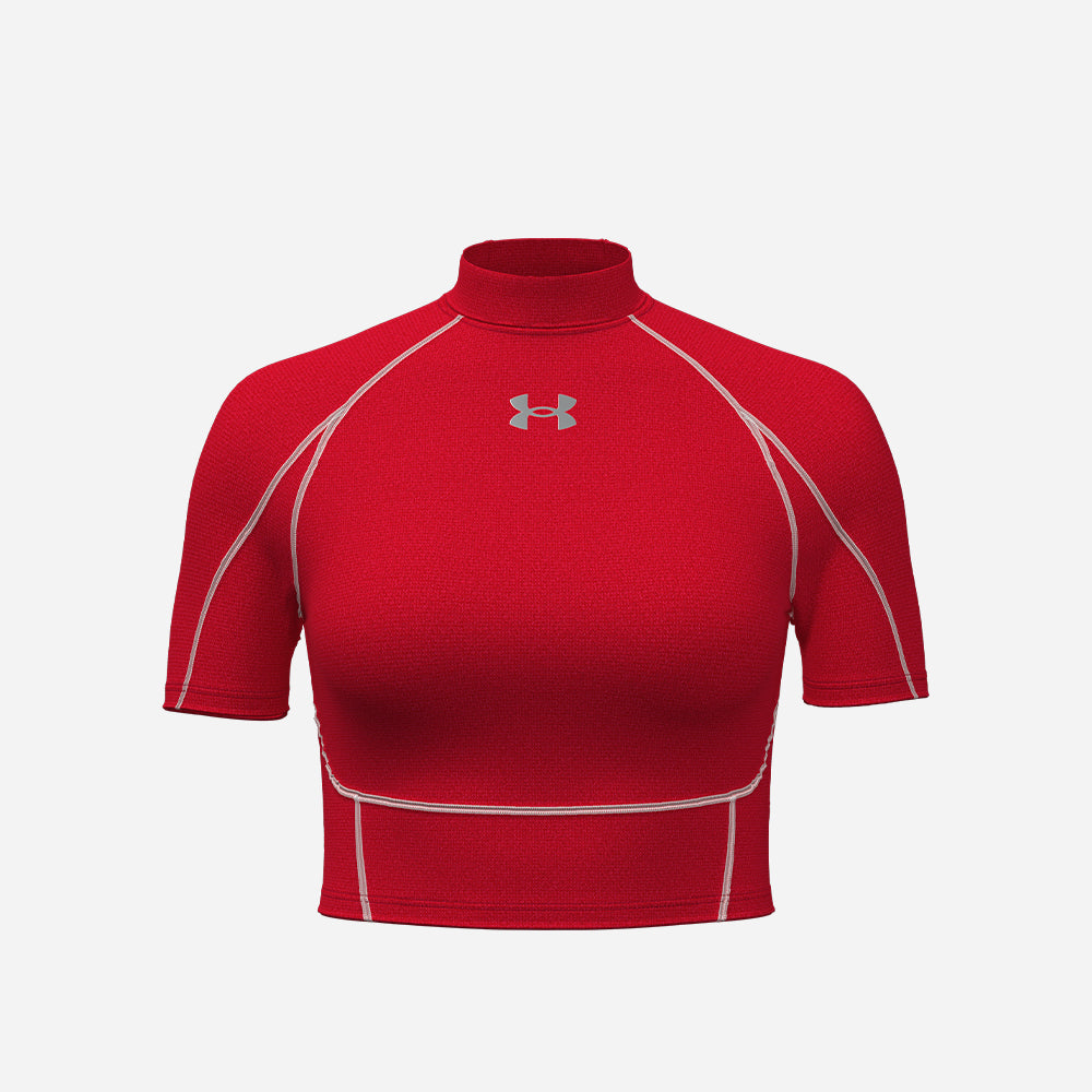 Áo Thun Bó Nữ Under Armour Heatgear Elite Crop Mock Short Sleeve - Supersports Vietnam