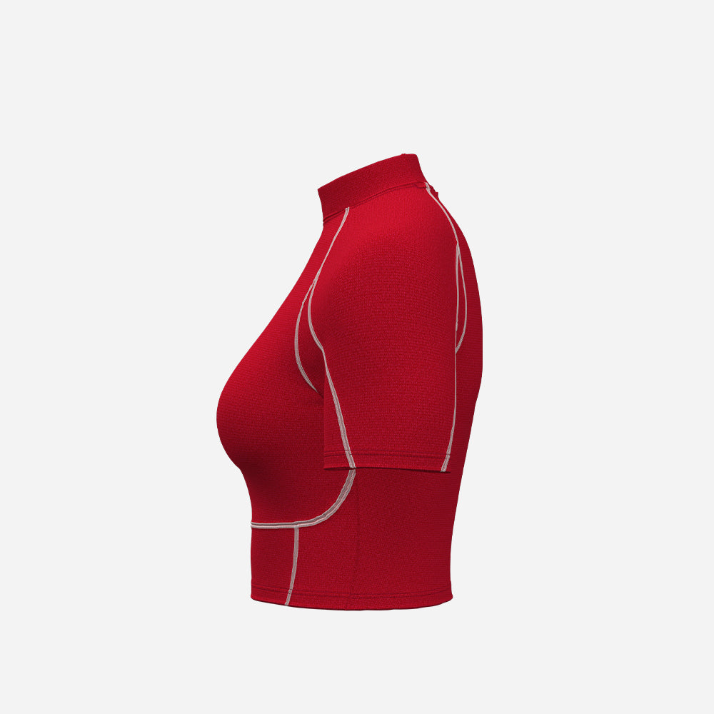 Áo Thun Bó Nữ Under Armour Heatgear Elite Crop Mock Short Sleeve - Supersports Vietnam